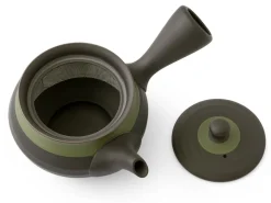 ORYOKI Kyusu Midorierimaki, japanische Teekanne mit Seitengriff