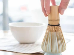 ORYOKI Matcha Besenständer, Kusenaoshi, hellblau
