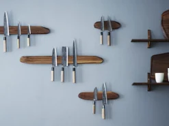 ORYOKI Messerhalter magnetisch, 3 Größen, Nussbaum