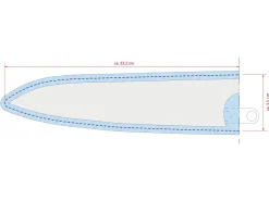ORYOKI Messerhülle Leder Gyuto, schwarz