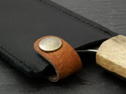 ORYOKI Messerhülle Leder Nakiri, schwarz