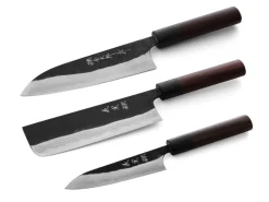 ORYOKI Messerset Damastmesser Nami Santoku II