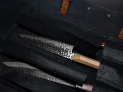ORYOKI Messer-Tasche M, Leder schwarz