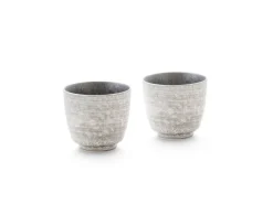 ORYOKI Sake Becher, Silber, 2er Set