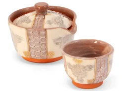 ORYOKI Shiboridashi Teekanne Shino Hanamishima, 150 ml