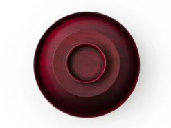 ORYOKI Suppenschale mit Deckel Hashi han, Urushi rot