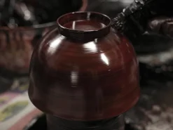 ORYOKI Suppenschale, Reisschale Koma, Urushi rot