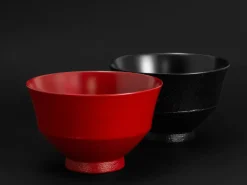 ORYOKI Suppenschale Urushi Keiryo, 240 ml, rot