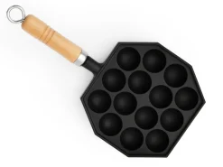 ORYOKI Takoyaki Pfanne 14, Holzgriff, IWACHU