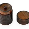 ORYOKI Teedose Urushi Nuri, Holz, braun