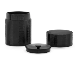 ORYOKI Teedose Urushi Nuri, Holz, schwarz, 2 Größen