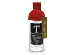 ORYOKI Teeflasche mit Sieb, HARIO Filter in Bottle, 300 ml, rot