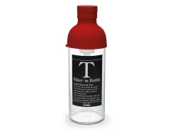 ORYOKI Teeflasche mit Sieb, HARIO Filter in Bottle, 300 ml, rot
