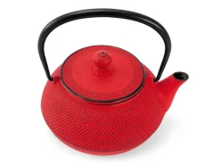 ORYOKI Teekanne Gusseisen Arare, Typ 7, 0,9 L, rot