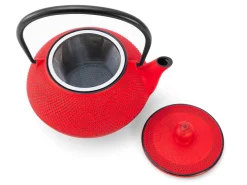 ORYOKI Teekanne Gusseisen Arare, Typ 7, 0,9 L, rot