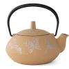 ORYOKI Teekanne Gusseisen CHOCHO, Beige, 0,6 l