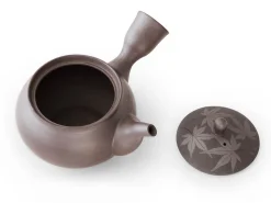 ORYOKI Teeservice Kuro Momiji, Banko Yaki, 4-teilig