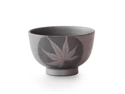 ORYOKI Teeservice Kuro Momiji, Banko Yaki, 4-teilig