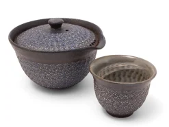 ORYOKI Teeservice Shiboridashi Nanban Mishimazume, 3-teilig