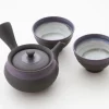 ORYOKI Teeservice Shu Hira Murasakinakaobi, 3-teilig