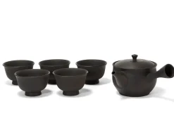 ORYOKI Teeservice 6-teilig, Kyusu Tokoname Sendan Sen Maru