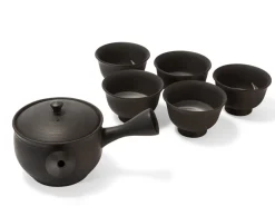 ORYOKI Teeservice 6-teilig, Kyusu Tokoname Sendan Sen Maru