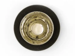 ORYOKI Teetasse Kuro Tsuya mit Untertasse und Deckel