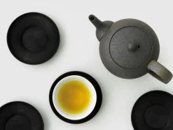 ORYOKI Untertasse Chataku KURO, Holz