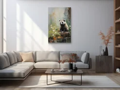 ORYOKI Wandbild Dobutsu #4, japanische Tiere, farbig 2:3