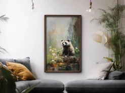 ORYOKI Wandbild Dobutsu #4, japanische Tiere, farbig 2:3