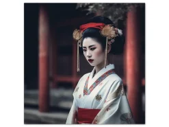 ORYOKI Wandbild Geisha #2, farbig, 1:1