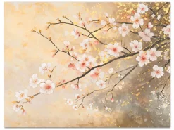 ORYOKI Wandbild Japanischer Garten Sakura #1, farbig 4:3