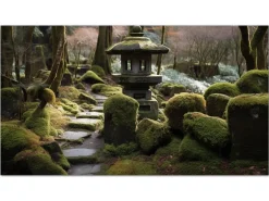 ORYOKI Wandbild Nihonteien #3, japanischer Garten, farbig, 16:9