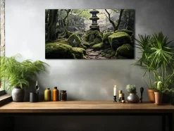 ORYOKI Wandbild Nihonteien #4, japanischer Garten, farbig, 16:9