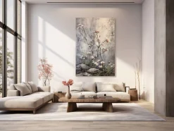 ORYOKI Wandbild Wabi Sabi #3, japanischer Garten, farbig 2:3