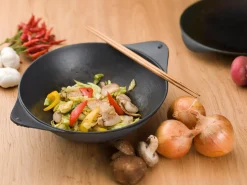 ORYOKI Wok Pfanne Gusseisen NakedPan, Ø 30 cm, OIGEN