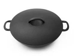 ORYOKI Wok Pfanne / Topf, Gusseisen mit Deckel, 2 Größen