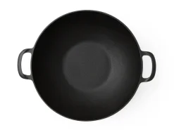 ORYOKI Wok Pfanne / Topf, Gusseisen mit Deckel, 2 Größen